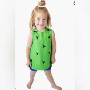 Pebbles costume | Luke and lulu girls | Green,Blue 6months